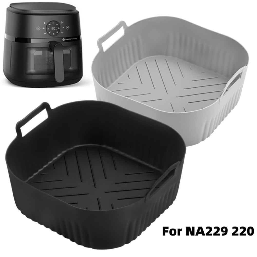 2 Pcs Silicone Air Fryer Liner Non-Stick Baskets For Na229 220 6Qt 4.2L