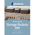 thumbnail image 4 of Whitmor Woven Strap Storage Baskets - Set of 3 - Espresso, 4 of 4