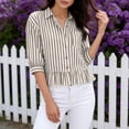 thumbnail image 2 of Sexlip Women's Blouse Short Sleeve Button Down Style Comfortable Wear Daily Wear Essential Durable Quality Fashion Forward Yellow XXL, 2 of 8