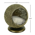 thumbnail image 5 of SussexHome Pets 15.75 x 15.75 x 17 Inches Pet Hammock for Cats - Scratch Resistant Cozy Covered Cat Bed for Indoor Cats - Bottom Cushioned Cat Cave Bed - Vintage, 5 of 7