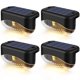 thumbnail image 3 of 4 luces solares para terraza, luz solar para valla al aire libre, IP65, resistente al agua, luz solar de paso, luz cálida, luz decorativa con energía solar, lámpara de paisaje de jardín para pasarela,, 3 of 11