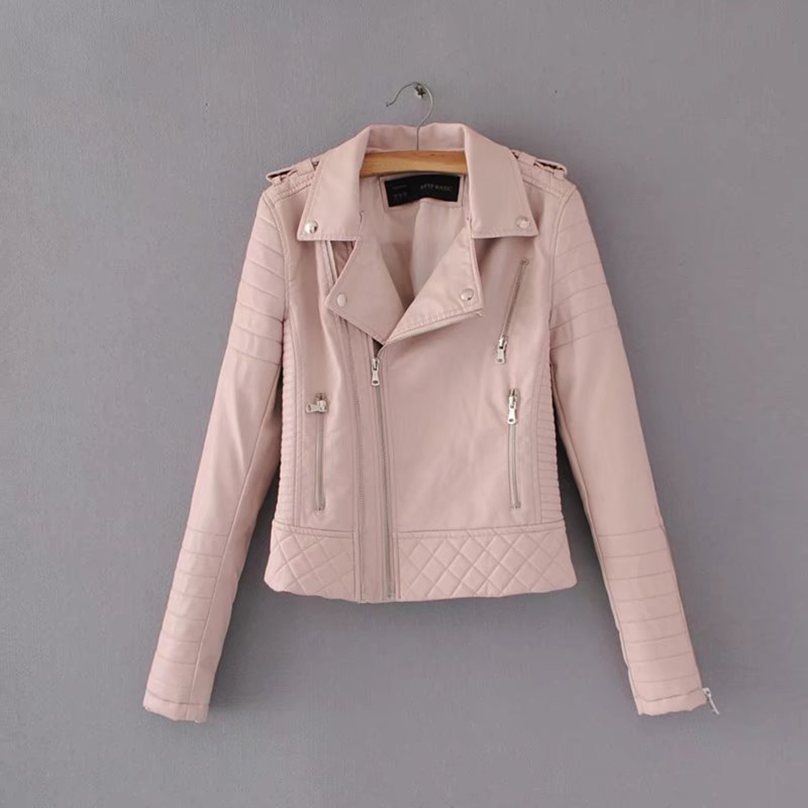 HSMQHJWE Knit Jackets And Blazers Soft Pile Vest Women Leather Short Jacket Jacket Zipper Casual Quilting Trend Pu Short Jacket Fashion Motorcycle Jacket Down Jackets For Women Petite - image 2 of 4