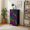 thumbnail image 2 of Kanworse 4 Drawer Fabric Dresser for Bedroom Zebra rainbow abstract seamless Neon Chests of Drawers for Closet Organizers Storage, 2 of 8