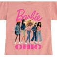 thumbnail image 3 of Barbie - Barbie Chic  - Girls Fitted Short Sleeve Graphic T-Shirt, 3 of 5