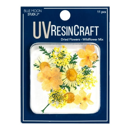 UPC: 0848364053849 | Blue Moon Studio™ UV Resin Craft Yellow Dried Wildflower Mix