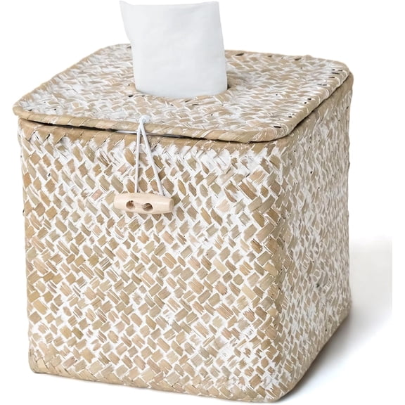 Box Covers Cube Square for Kleenex Tissue Box Cover Woven Decorative Fabric Tissue Box Covers