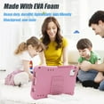 thumbnail image 2 of GSFY Kids Case Compatible with Kindle Fire HD 8 (2018 2017 2016 Version, 8th/7th/6th Gen), Lightweight Shockproof Rugged EVA Kids Friendly Case 360 Degree Rotating Kickstand Stairs, Pink, 2 of 7