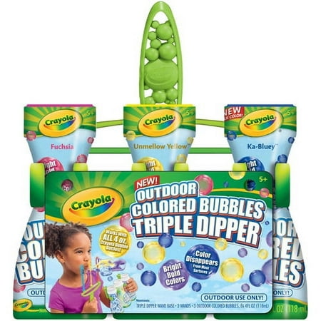 Crayola Outdoor Triple Dipper Bubble Wan