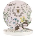 thumbnail image 1 of RYLABLUE Spring Vintage Bee Flower Daisy Butterfly Set of 6 Car Coaster for Drinks, Absorbent Ceramic Stone Coasters Cup Mat with Cork Base for Home Kitchen Room Coffee Table Bar Decor, 1 of 5