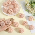 thumbnail image 3 of Wicker Rattan Balls Decorative Orbs Vase Fillers for Craft Party Valentine's Day Wedding Table Decoration Wheat 36.5~40mm 30pcs for DIY, 3 of 5