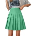 thumbnail image 3 of YUEHUA Girls Pleated Mini Skirt, High Waist A-Line Skater Skirt, Casual School Uniform Tennis Skirt for Summer Daily Party Wear, 3 of 5