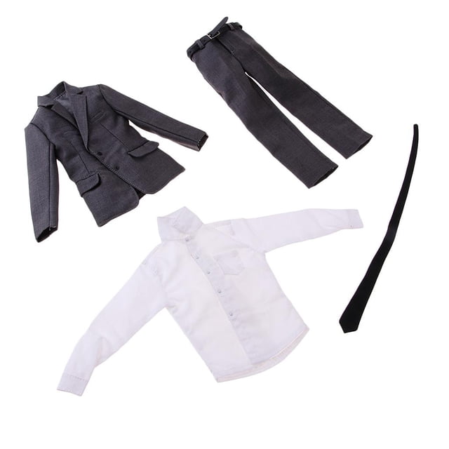 Conjunto de ropa formal para hombre, 1/6, para 12\\\\\\\'\\\\\\\' TC Gris