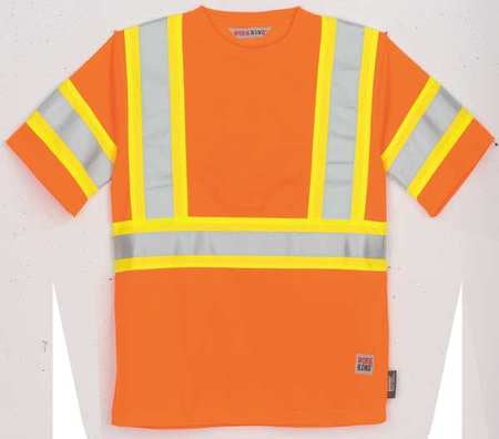 work king hi-vis short sleeve t-shirt,flo org,xl s39411-xl-flor