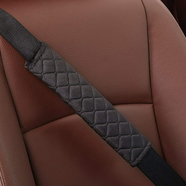 Coussinets de ceinture de sécurité, protège-ceinture de voiture,  couvre-bandoulière de ceinture de sécurité, coussinets de harnais pour  voiture/sac, confort doux vous aide à protéger le cou et l'épaule contre le  frottement/lrritation de