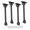 thumbnail image 2 of simhoa 4Pcs Folding Table Legs Black Carbon Steel Multipurpose Bed Laptop Desk Feet 20cm, 2 of 8