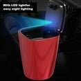 thumbnail image 4 of Portable LED Cigar Smoke Car Ashtray Double Layer Inner Box Ash Cylinder Cup Holder(Red ), 4 of 7