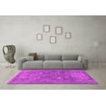 thumbnail image 3 of Ahgly Company Indoor Square Abstract Pink Modern Area Rugs, 4' Square, 3 of 4