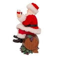 thumbnail image 4 of Kurt Adler Fabriche Christmas Figurine, Santa Beach Chair, 10.5in, 4 of 4