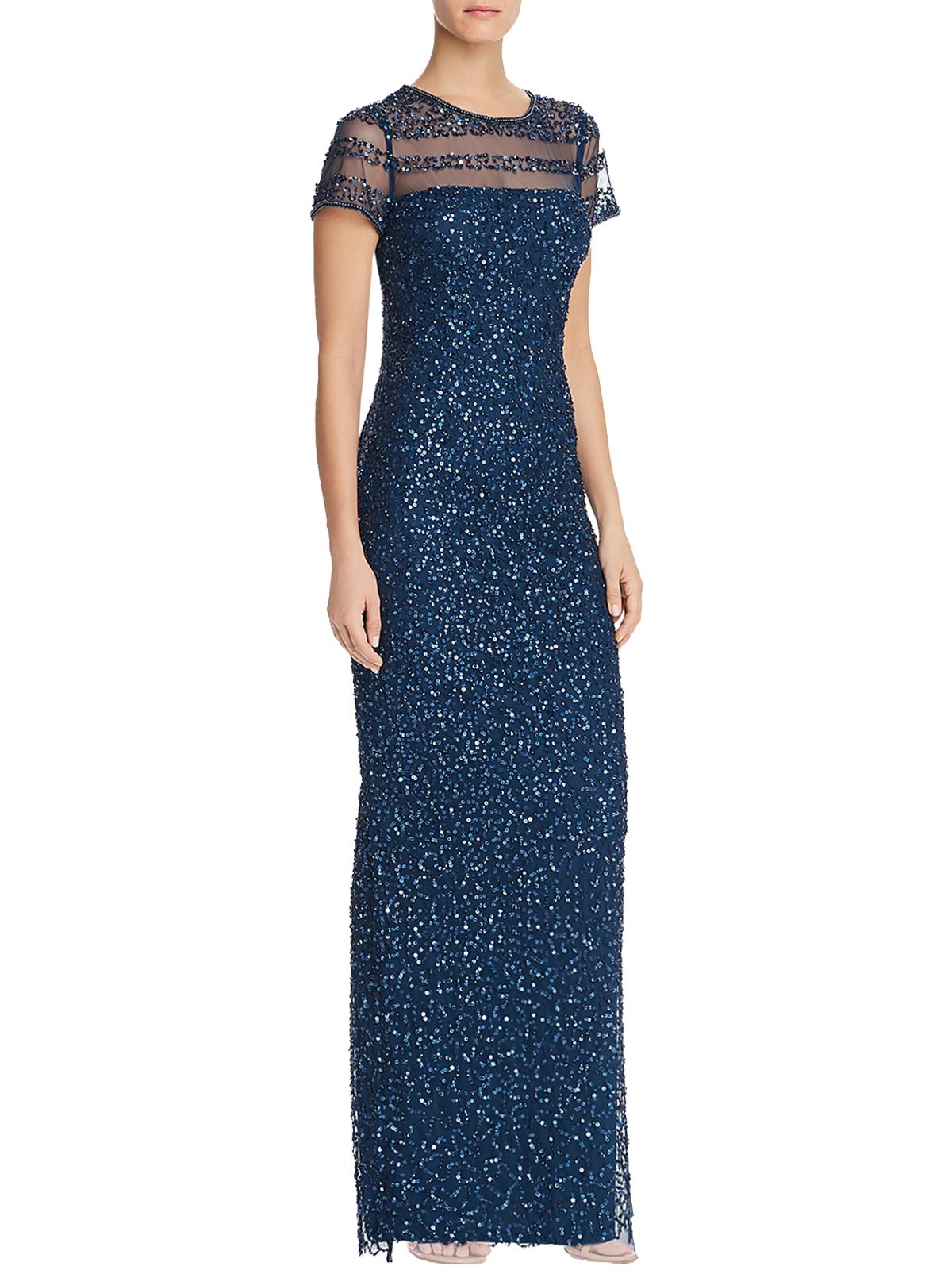 illusion evening dress