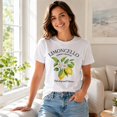thumbnail image 4 of Women's Limoncello Lemon Graphic T-Shirt, Short-Sleeve Crew Neck Vintage Fruit Cottagecore Summer Tee, 4 of 9