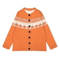 thumbnail image 5 of GILIGEGE Halloween Cardigans Sweater for Women Pumpkin Long Sleeve Sweater,Cute Halloween Pumpkin Print Cardigans Sweater,Crew Neck Loose Casual Open Front Cardigan Coat Cozy Holiday Sweaters Beige L, 5 of 5