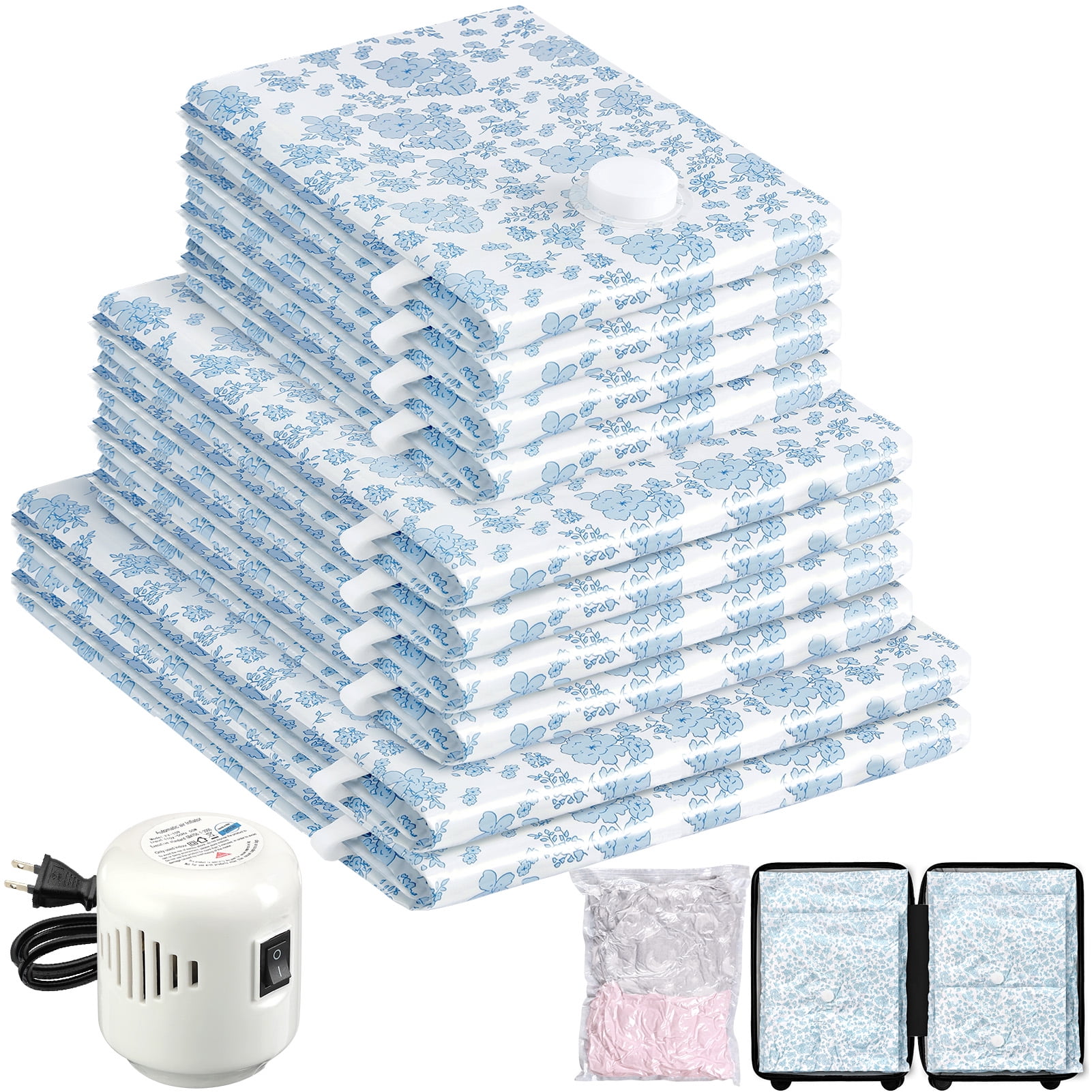 10pcs electric pump-Blue flower