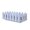 White/Without Tray, variant on White Fence Planter Box with Adjustable Dividers, 12x6x4 Inch Plastic Patio Planter for Gardening, Decorative Outdoor Flower Pot with Ventilation (White/Without Tray)