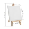 1 Set Mini Canvas Easel Desktop Easel Display Stand Wood Easel