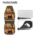 thumbnail image 6 of Yuyamidu Cute Highland Cow Automobile Seat Cover, Universal Seat Covers for Front Seat Waterproof Elastic Polyester Car Seat Protector Covers Suitable for Cars, SUV and Trucks, 6 of 7