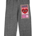 thumbnail image 7 of Marvel Universe Spider-Man Valentine's Adult Gray Heather Sleep Pajama Pants-Small, 7 of 7