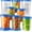 12Pack-34oz, variant on 6 Pack 24 oz Plastic Freezer Storage Containers with Leakproof Twist Top Lids, BPA Free Reusable Food Storage, Microwave and Dishwasher Safe Soup Containers