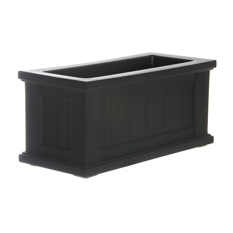 Mayne Cape Cod Patio Planter 24x11 Black Mayne Cape Cod Patio Planter 24x11 Black