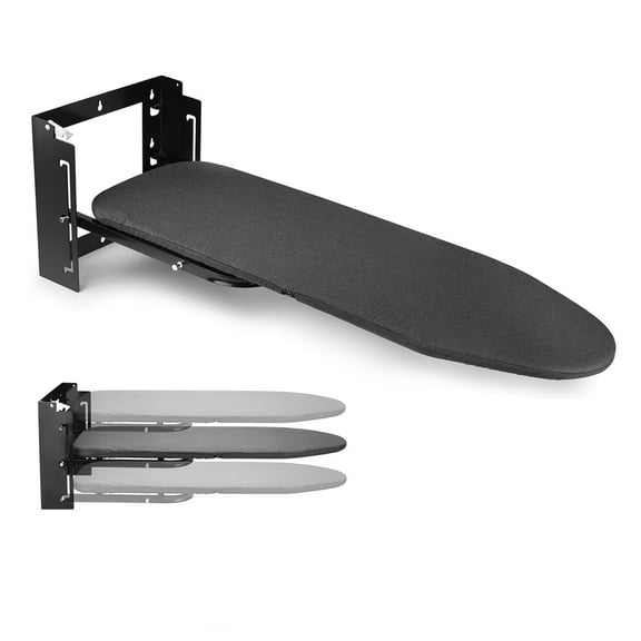 Wall Mounted Ironing Board with Height Adjustment, Space-Saving And Foldable Ironing Board with Removable Heat Resistant Cover