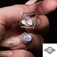 thumbnail image 3 of Jewelry VerPetridure Retro Charm Women's Wedding Ring Engagement Luminous Stone Egg Shape Gem Ring, 3 of 3