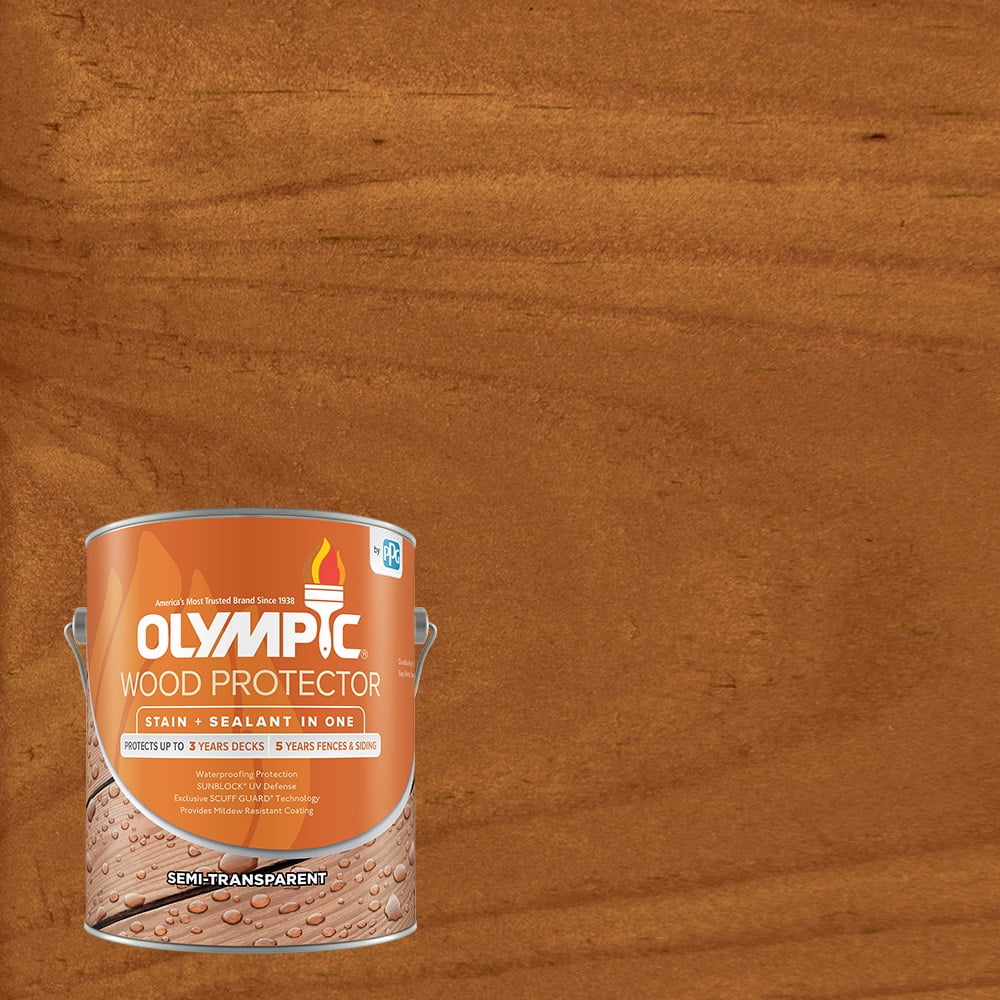Olympic Wood Protector Exterior Stain Plus Sealant in One, Semi