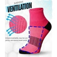 thumbnail image 2 of Tipi Toe Womens 12 Pack Running & Athletic Sports Performance Ankle/Quarter Socks, 2 of 6