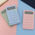 thumbnail image 4 of Mini Calculator Big Button Non-slip Base Arithmetic Portable 8-Digit Desktop Handheld Small Calculator for Student,Pink, 4 of 8