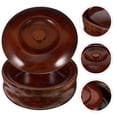 thumbnail image 3 of 1Set Simple Retro Style Wooden Round Bowl Ideal For Daily Use By Adults In Home And Store Environments, 3 of 8