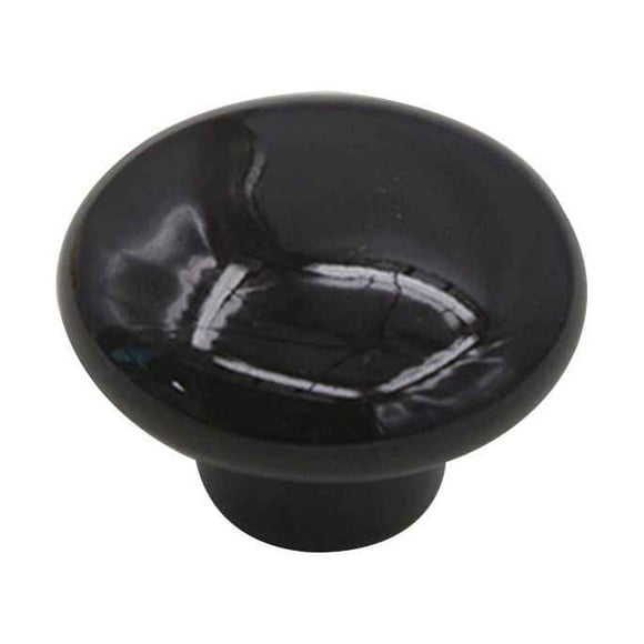 Transemion Cartoon Children Room Porcelain Cabinet Knobs Wardrobe Kitchen Pulls Drawer Handle Furniture Hardware Circular Door Black S 1Set