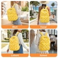 thumbnail image 6 of DAKIMOE School Backpack Large Capacity Bookbag Water-Resistant Laptop Backpacks for Teen adults, Lightweight Travel Daypack for Women Middle School College Yellow Flower, 6 of 7