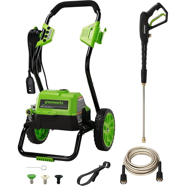 Greenworks 2000 PSI 1.1 GPM Electric Pressure Washer, 5111802VT