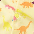 thumbnail image 6 of Odeerbi Kids Boys Girls Shirt Fall Winter Dinosaur Print Button Down Shirts Jacket Long Sleeve Turndown Neck Jacket Printed Clothing Outwear Kids Clothes Yellow, 6 of 9