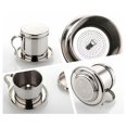 thumbnail image 4 of QualitChoice Vietnamese Coffee Drip Filter Maker Stainless Steel Coffee Drip Cup Portable Coffee Drip Filter Pot, 4 of 6