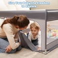 thumbnail image 5 of Babyeap Baby Playpen Large Play Yard Fence for Toddlers, 71"x50" Dark Gray, 5 of 11