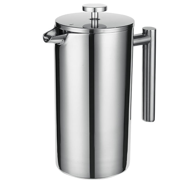Método olla de prensa Prensa francesa, cafetera térmica de acero inoxidable 304, tetera de 800ML, 3 filtros, mango antioxidante, prensa de café a prueba de herrumbre Eccomum Método olla de prensa