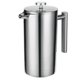 thumbnail image 1 of Método olla de prensa Prensa francesa, cafetera térmica de acero inoxidable 304, tetera de 800ML, 3 filtros, mango antioxidante, prensa de café a prueba de herrumbre Eccomum  Método olla de prensa, 1 of 8