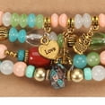 thumbnail image 7 of Meidiya 4Pcs/Set Bohemian Stackable Beads Bracelets for Women Boho Multilayer Stretch Bracelet Set Statement Tassel Pendant Bohemia Beads Bangles Jewelry, 7 of 7