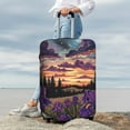 thumbnail image 7 of Hirioo Starry Night Purple Irises for Elasticity Suitcase Cover (No luggage Included) Durable Luggage Protector Fits 18-32 Inch Luggage-Small, 7 of 7