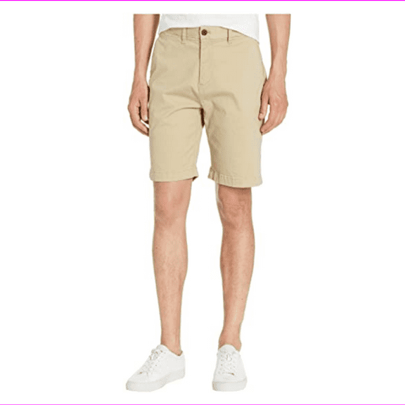 Tommy Hilfiger Mens Flat Front Academy Shorts,Mallet,36