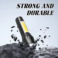 thumbnail image 4 of HIBIBUD Flashlights High Lumens,Super Bright Lens Flashlight Camping,Side Cob Light Tactical Flashlight,Black1, 4 of 7